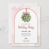 コケットミスタントウーターカラークリスマス招待状 招待状 (正面)