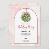 コケットミスタントウーターカラークリスマス招待状 招待状 (正面/裏面)