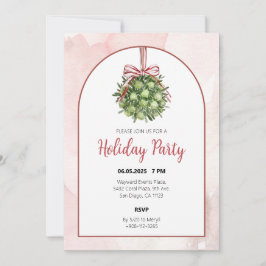 コケットミスタントウーターカラークリスマス招待状 招待状