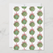 コケットミスタントウーターカラークリスマス招待状 招待状 (裏面)