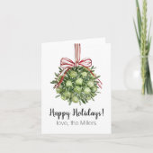 コケットミスタントウ水カラークリスマスカード カード (正面)