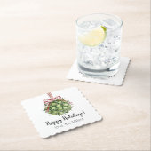 コケットミスタートウオーターカラークリスマスコースター ペーパーコースター (インサイチュ)