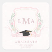 コケットモノグラム卒業 スクエアシール (正面)