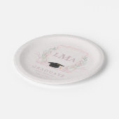 コケットモノグラム卒業 ペーパープレート (アングル)