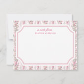 コケットラブシャックテーマパーソナライズされた文具 ノートカード (正面)