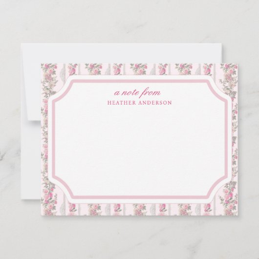 コケットラブシャックテーマパーソナライズされた文具 ノートカード (正面)