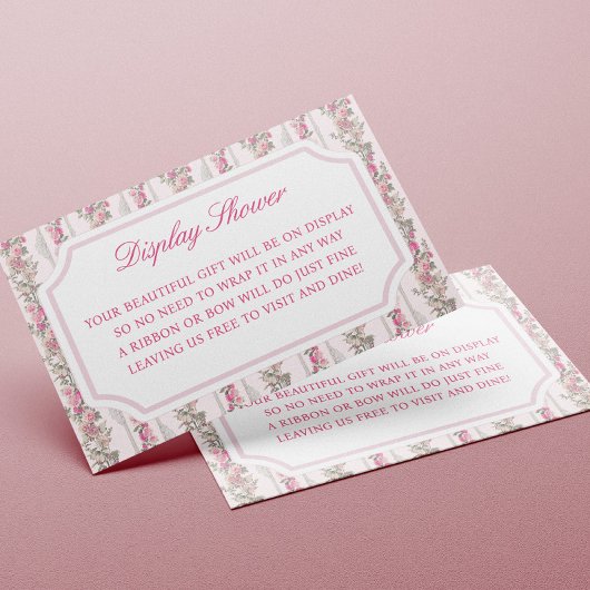 コケットラブシャックベビーシャワーディスプレイシャワー エンクロージャーカード