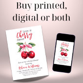 コケットラブズさくらんぼスウィートボウブライダルシャワー 招待状