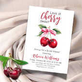 コケットラブズさくらんぼスウィートボウブライダルシャワー 招待状