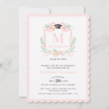 コケットリボン卒業モノグラムクレスト