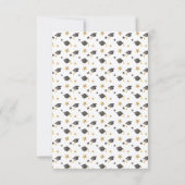 コケットリボン卒業モノグラムクレスト 招待状 (裏面)