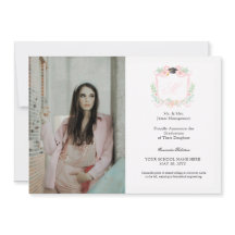 コケットリボン卒業モノグラムクレスト