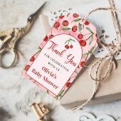 コケットレッドさくらんぼベビーシャワーギフトラベル ギフトタグ