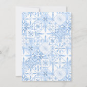 コケットレモンウェー地中海のブ赤ちゃんシャワー サンキューカード (裏面)