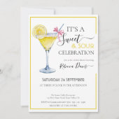 コケットレモンスウィート&サワーブライダルシャワー 招待状 (正面)