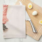 コケットヴィンテージイラストレーション キッチンタオル (四つ折り)