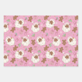 コケットヴィンテージサンタ ラッピングペーパーシート