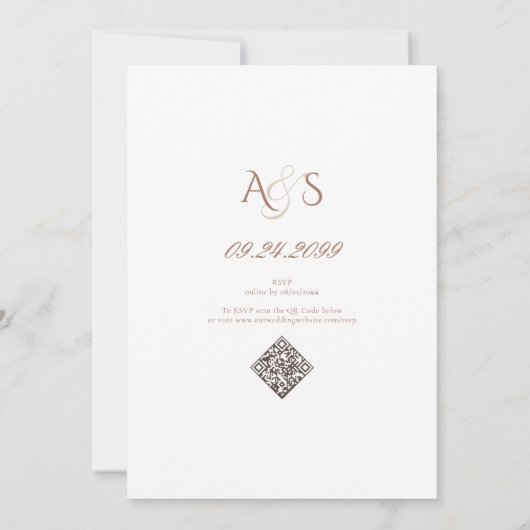 コケットヴィンテージダイアモンズボウモチャムース結婚ズ 招待状 (裏面)