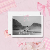 コケット卒業ピンクリボンサンキューカード ノートカード