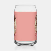 コケット女性のカーボーイウェスタンファッションポートレート ガラス缶 (右)