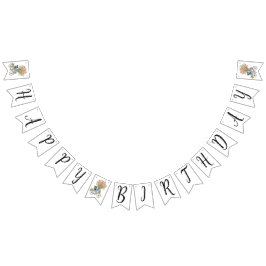 コケット子犬の誕生日パーティバンティングフラッグ バンティングフラッグ