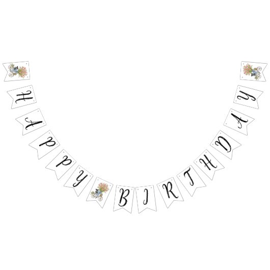 コケット子犬の誕生日パーティバンティングフラッグ バンティングフラッグ (全)