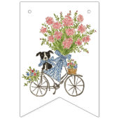 コケット子犬の誕生日パーティバンティングフラッグ バンティングフラッグ (第2の旗)