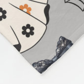 コケット幽霊カボチャ – かわいい不気味と フリースブランケット (角)