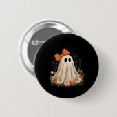 コケット幽霊ハロウィーンフラワー幽霊レース不気味 缶バッジ (正面&裏面)