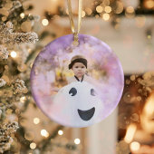 コケット幽霊ファーストハロウィンフォトオーナメント セラミックオーナメント