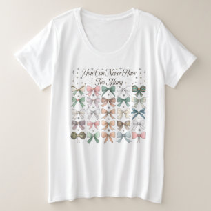 コケット弓は多過ぎることはない プラスサイズTシャツ