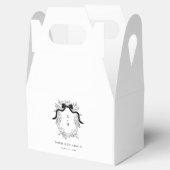 コケット弓クレストモノグラムフランスの名の結婚名前 フェイバーボックス (オープン)