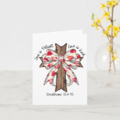 コケット弓クロスヴァレンティーンズデイイエスバイブル カード (黄色い花)