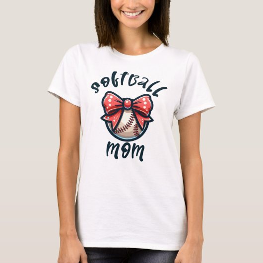 コケット弓ソフトボールママ Tシャツ (正面)