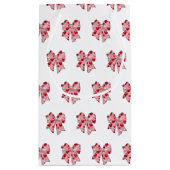 コケット弓パターンバレンタインデー スモールペーパーバッグ (裏面)