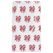 コケット弓パターンバレンタインデー スモールペーパーバッグ (正面)