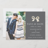 コケット弓フォトウェディング日付を保存 セーブザデート (正面)