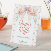 コケット弓フローラおむつラッフルサイン 台座サイン (インサイチュ)