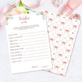 コケット弓ベビーシャワーベビーカード用WIs 招待状