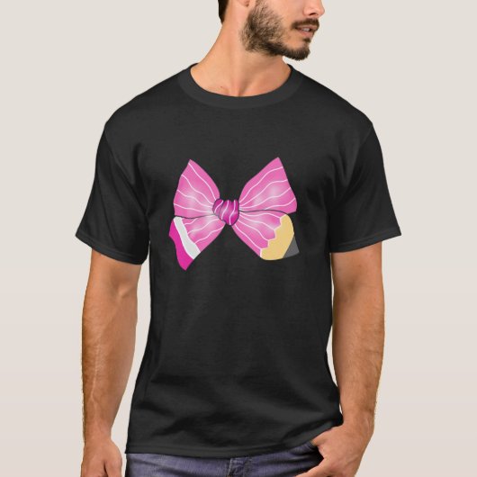 コケット弓先生リフトのための女性に戻るSchoo Tシャツ (正面)