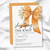 コケット弓彼女は結び目のブライダルシャワー 招待状