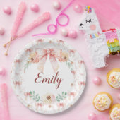 コケット弓水カラー ペーパープレート (パーティー)