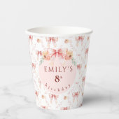 コケット弓水カラー 紙コップ (正面)