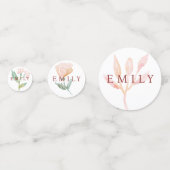 コケット弓花模様ベビーシャワー コンフェッティ (正面)