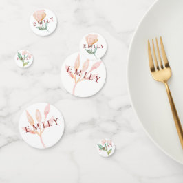 コケット弓花模様ベビーシャワー コンフェッティ