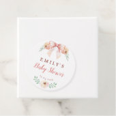 コケット弓花模様ベビーシャワー フェイバータグ (インサイチュ)