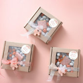 コケット弓花模様ベビーシャワー ラウンドシール