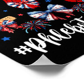 コケット弓花火炎切開術7月4日ハッピー4日 ポスター (角)