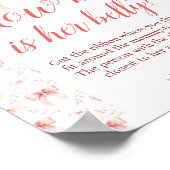 コケット弓赤ちゃんシャワーどのように大きいベリーポスター ポスター (角)