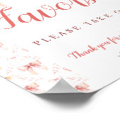 コケット弓赤ちゃんシャワーの好意ポスター ポスター (角)